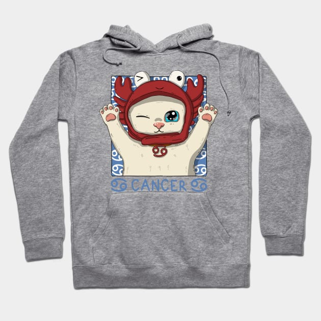 Cancer Neko Hoodie by Japanese Neko